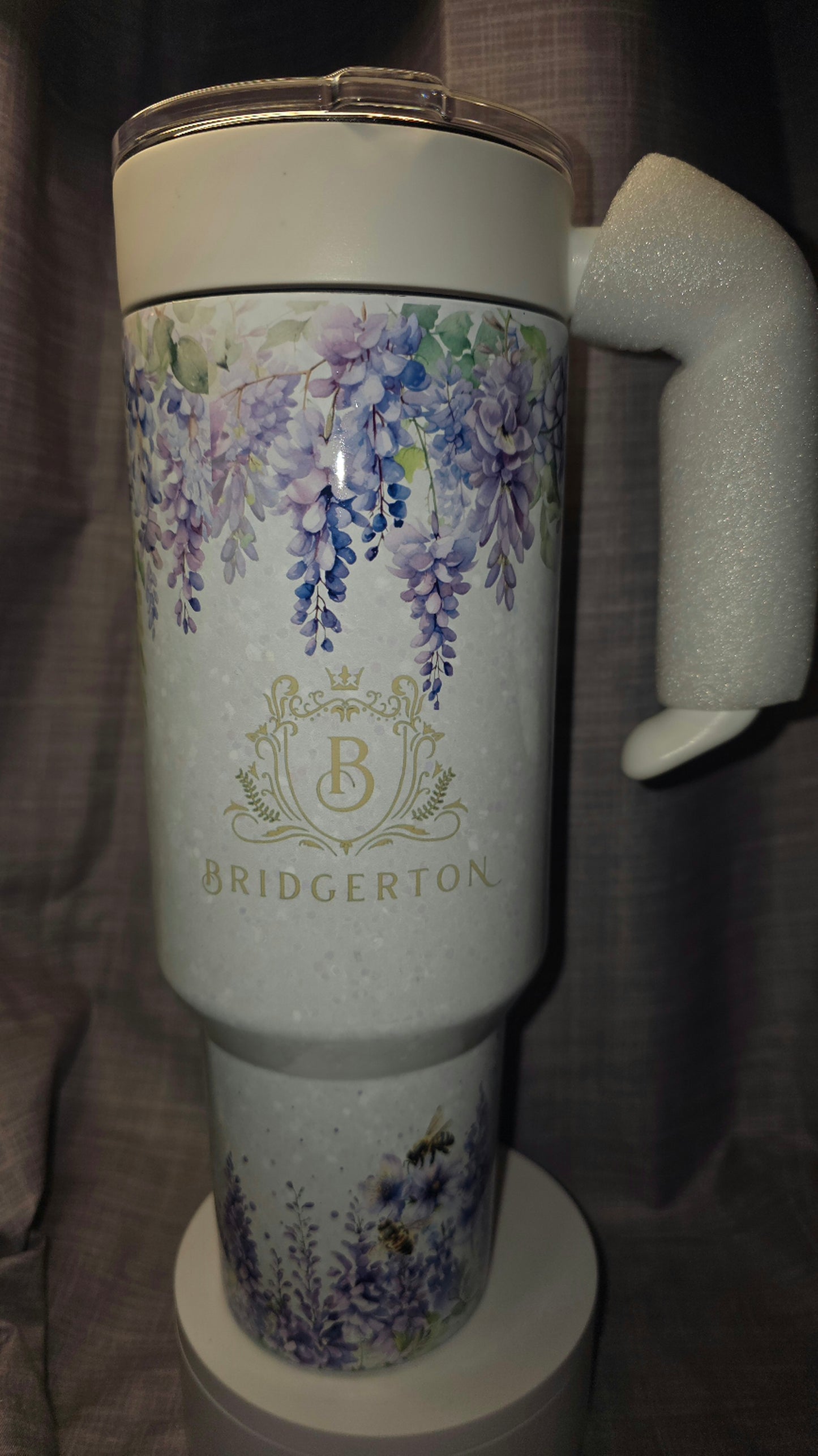 Beautiful Custom Designed Bridgerton Travel Tumbler