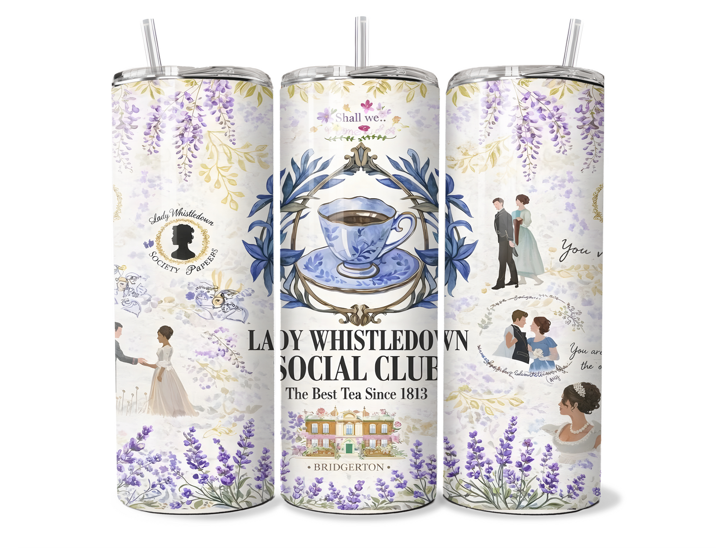 Whistledown Social Club Bridgerton Insulated Tumbler