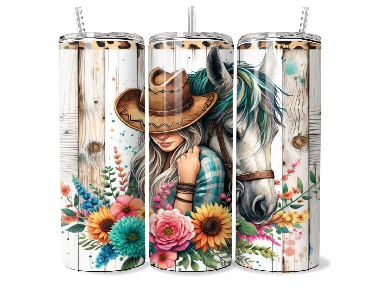 Beautiful Girl and Her Horse Insulated Tumbler