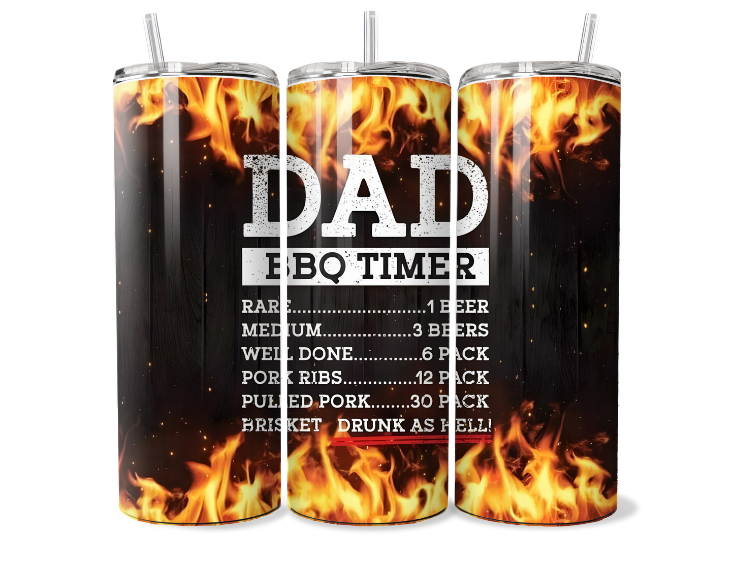 Dad’s BBQ Timer 20oz or 30oz Insulated Tumbler - Funny Father’s Day Gift