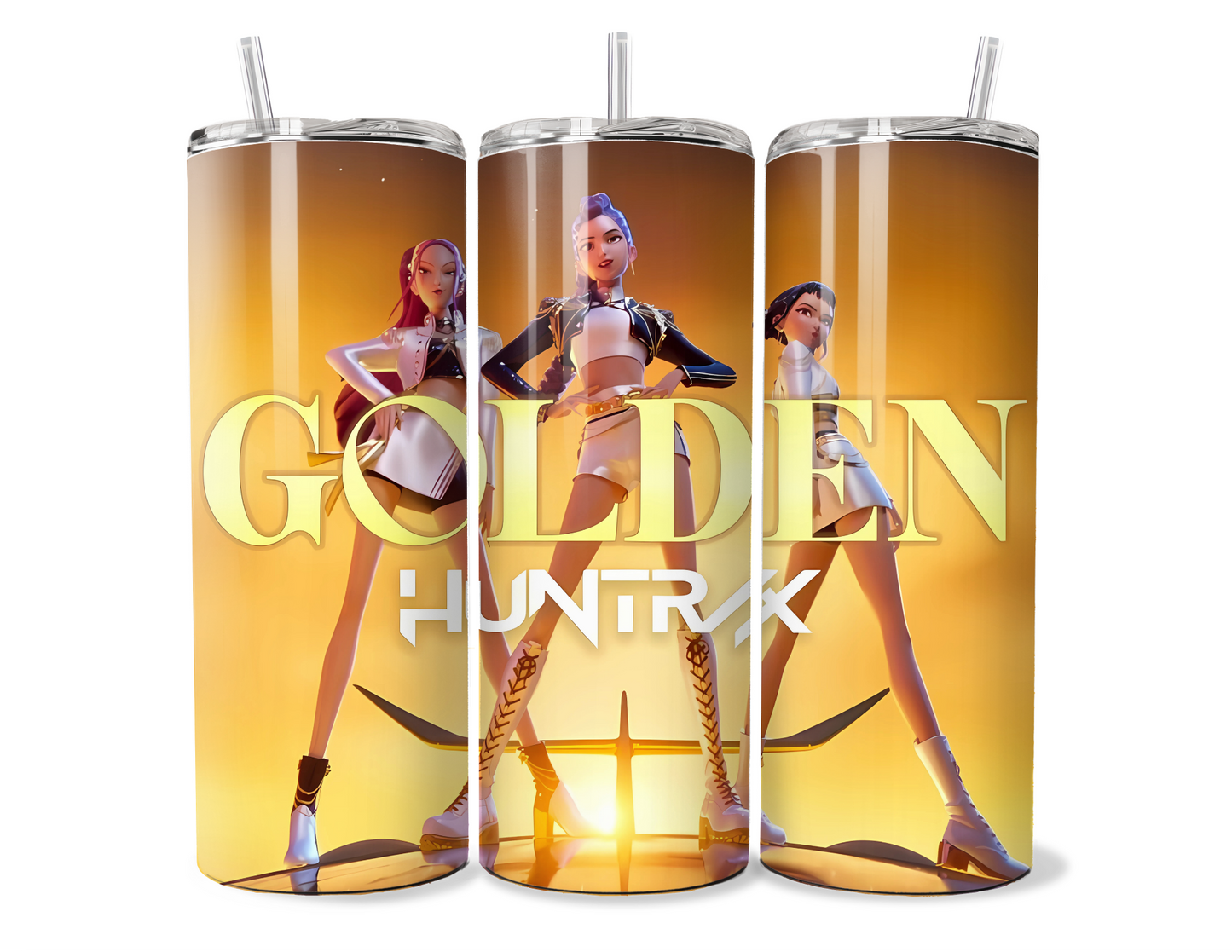 Golden Huntrix Insulated Tumbler | K-Pop Demon Hunter Drinkware