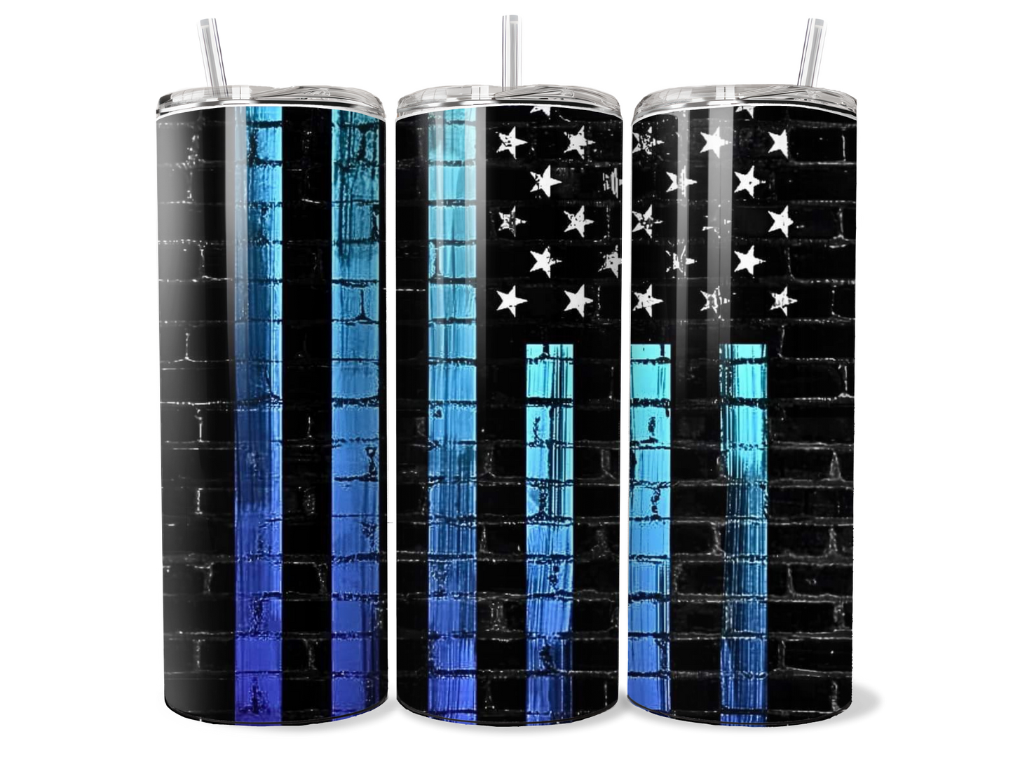 Back the Blue Flag Insulated Travel Mug | Tumbler