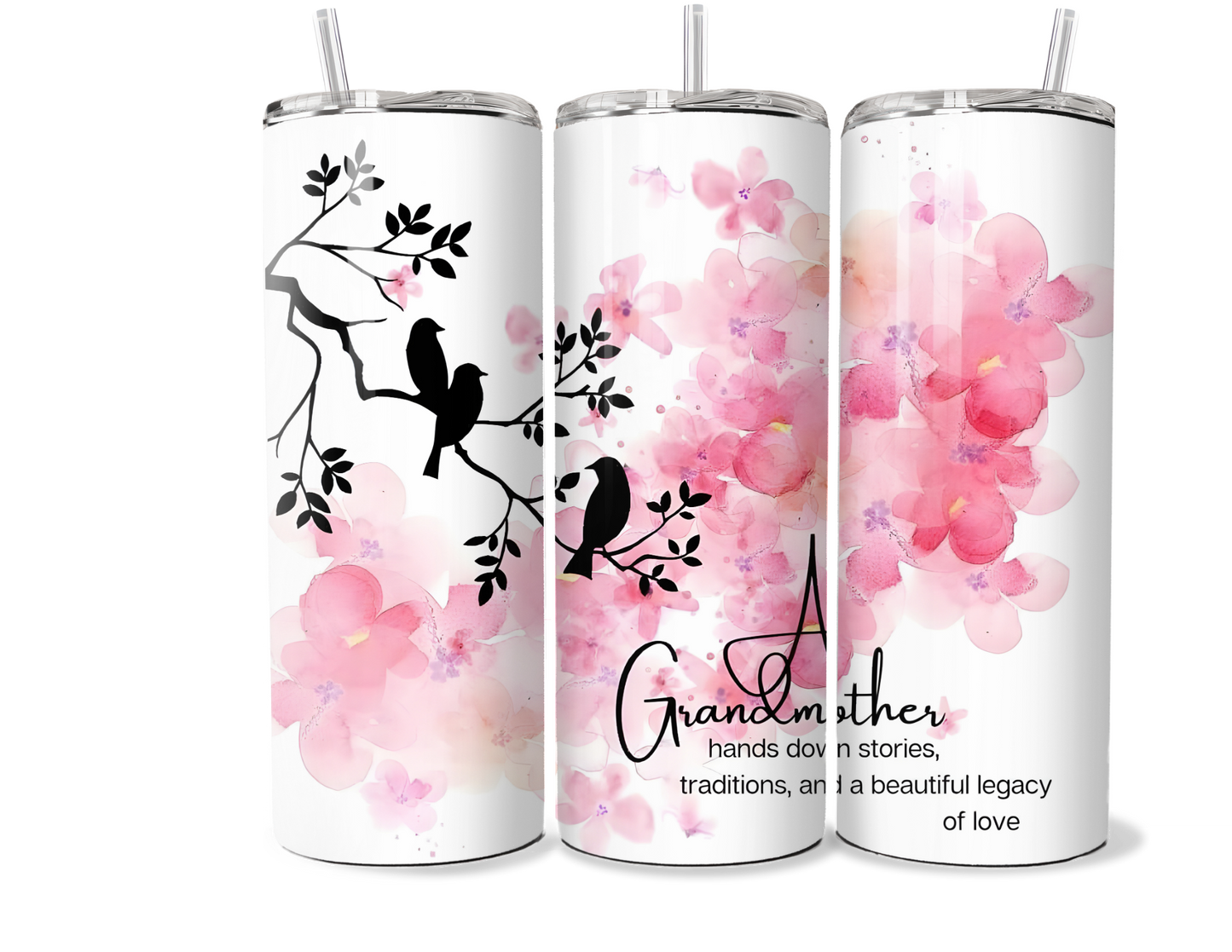 Grandmother Insulated Stainless Steel Tumbler with Lid | 20oz & 30oz