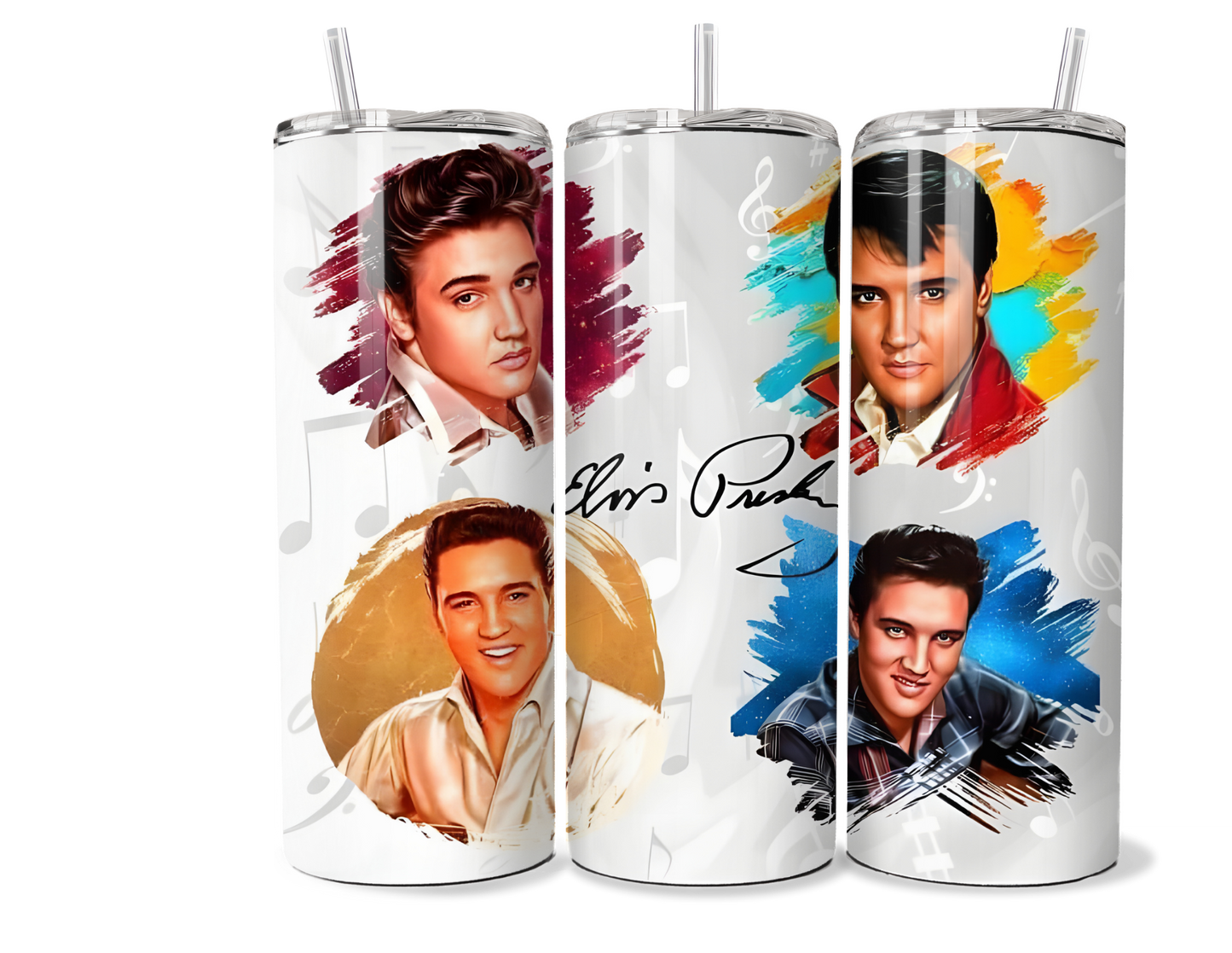 Elvis "The King" Stainless Steel Insulated Tumbler - 20oz & 30oz