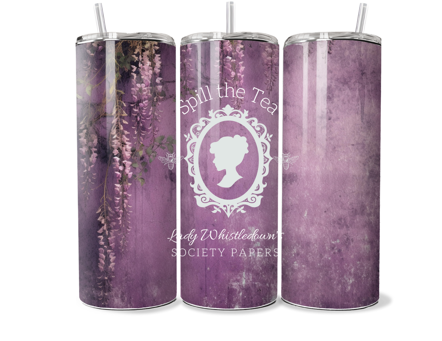 Spill the Tea: Custom Bridgerton-Inspired Travel Tumbler