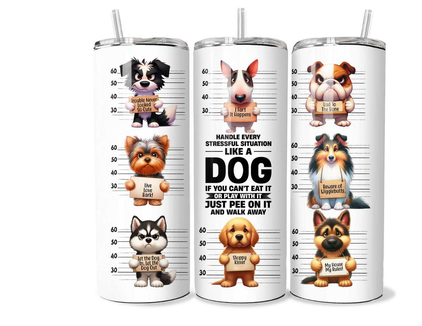Funny Dog Lover Tumbler | "Pee On It" Insulated Stainless Steel Drinkware