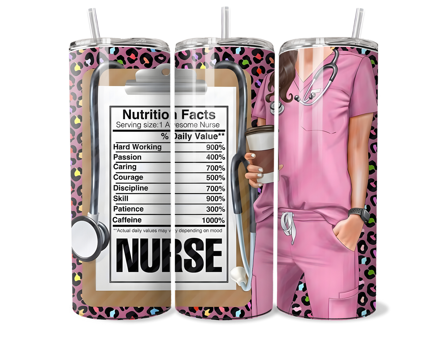 Nurse Nutrition Facts Insulated Tumbler