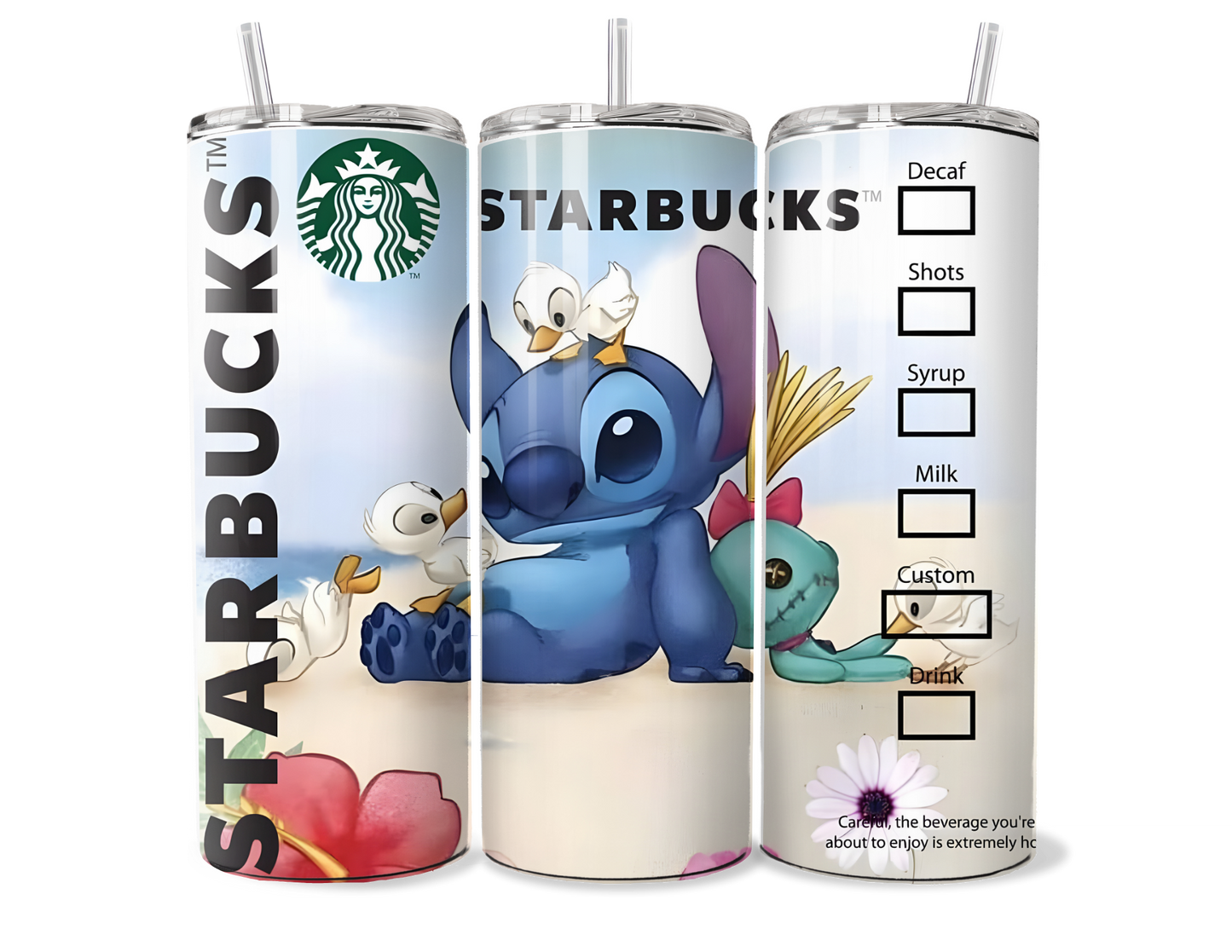 Adorable Disney Stitch Starbucks Insulated Tumbler