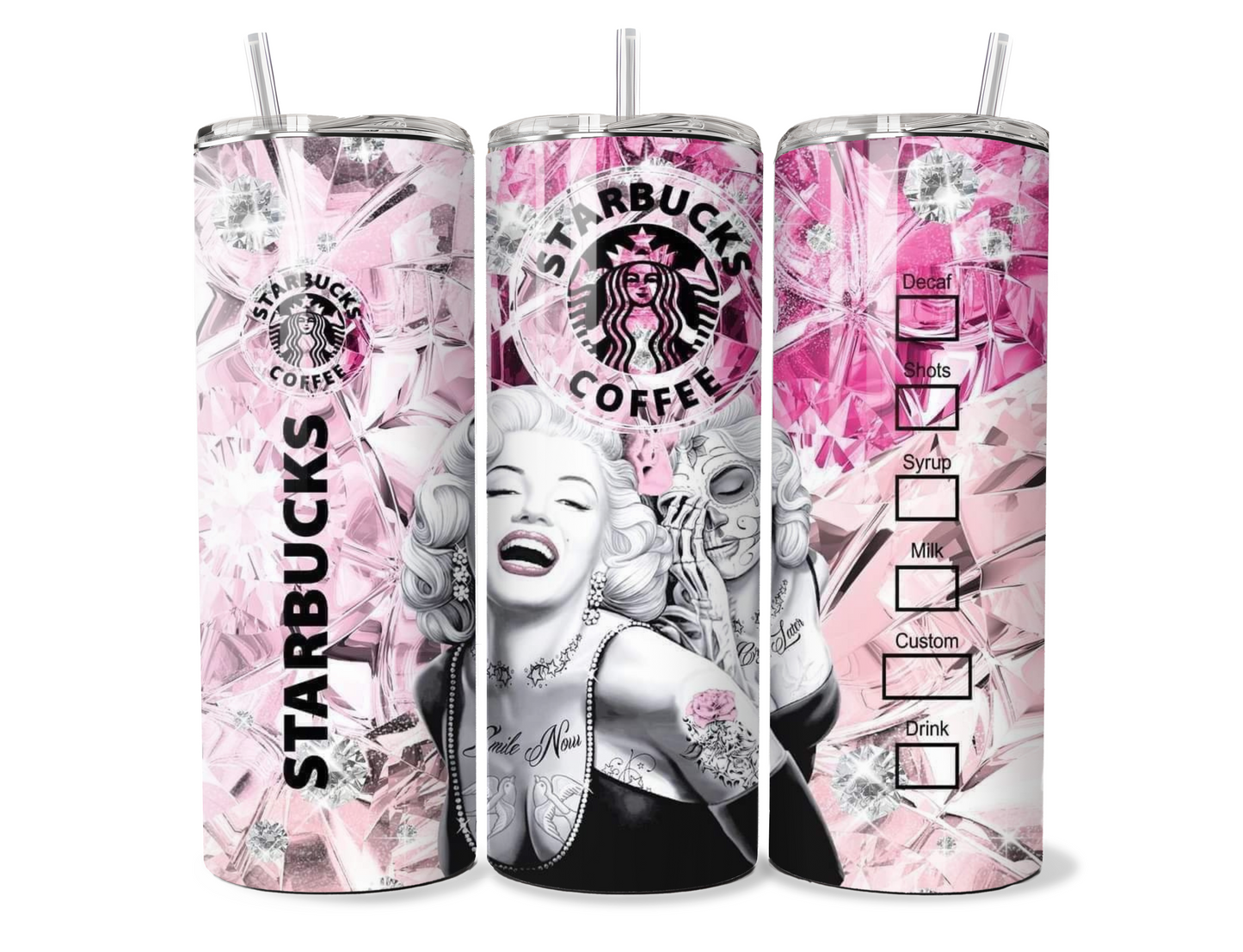 Classy Marilyn Monroe Starbucks Insulated Tumbler