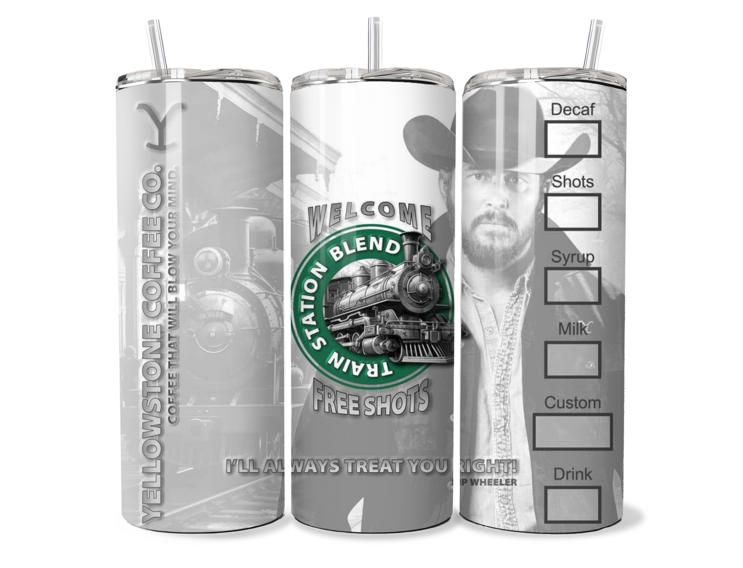 Yellowstone RIP Starbucks Insulated Tumbler