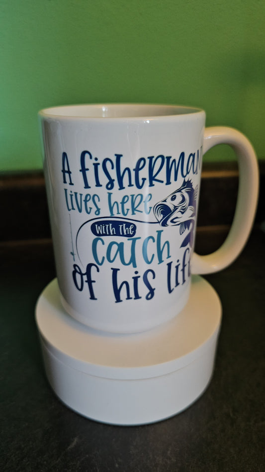 "Catch of His Life" Fisherman Mug