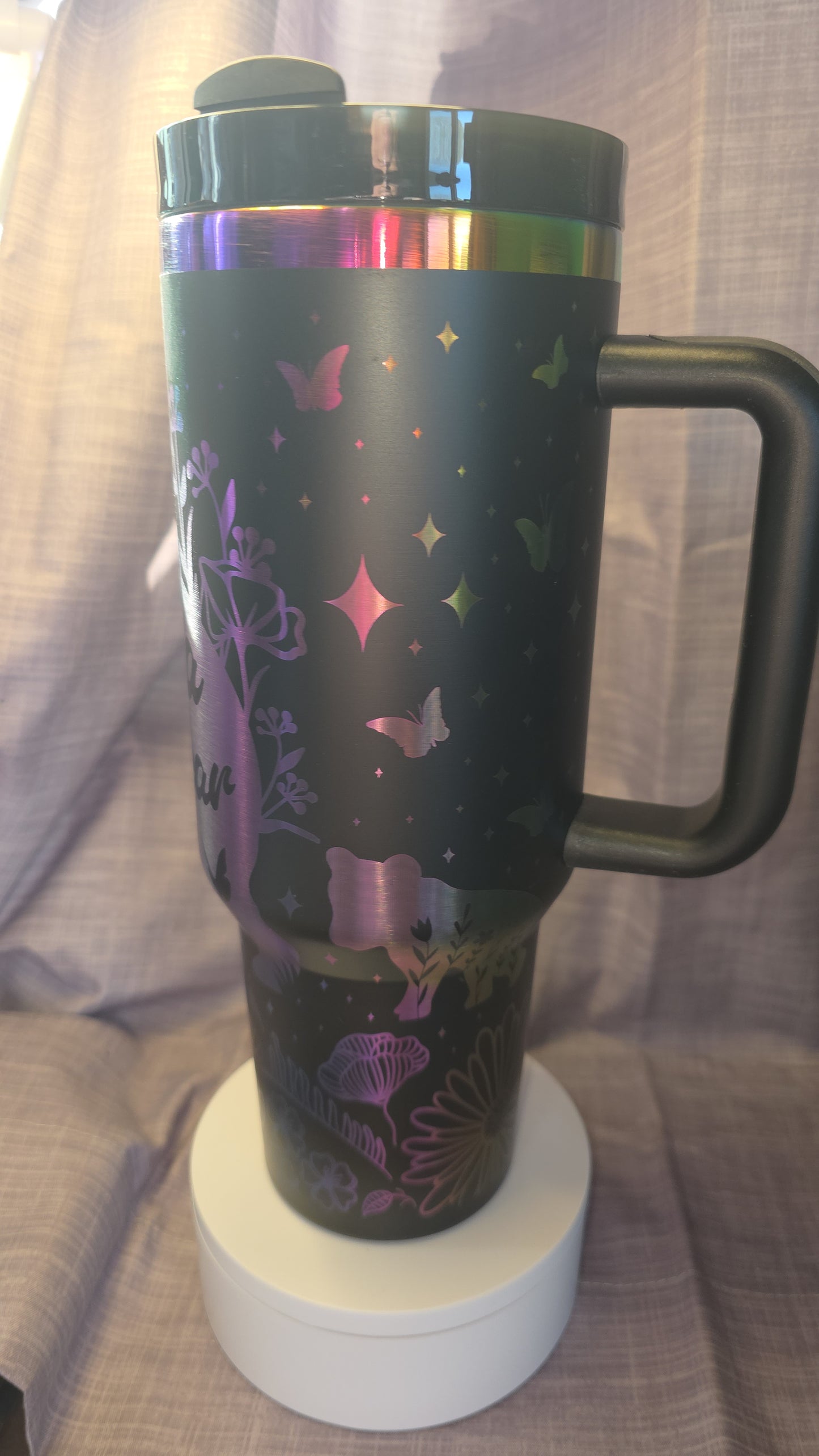 40oz Laser Engraved Mama Bear Insulated Travel Tumbler