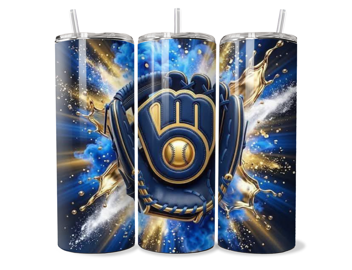 20oz Milwaukee Brewers Insulated Travel Tumbler