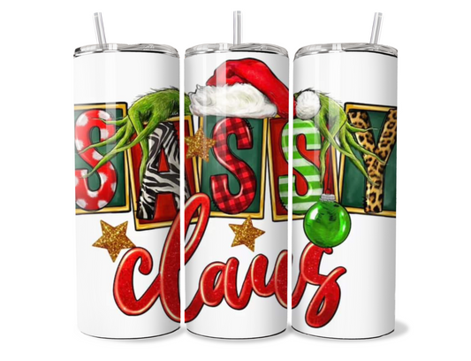 Sassy Claus Insulated Travel Tumbler/Mug