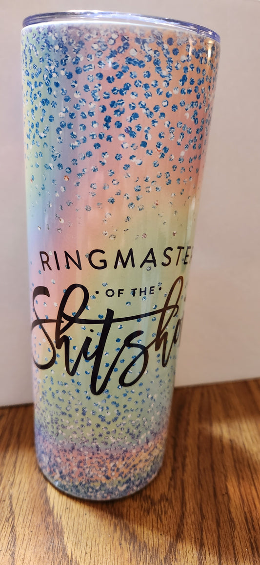 Custom Insulated Ringmaster of the Shitshow Tumbler for Boss