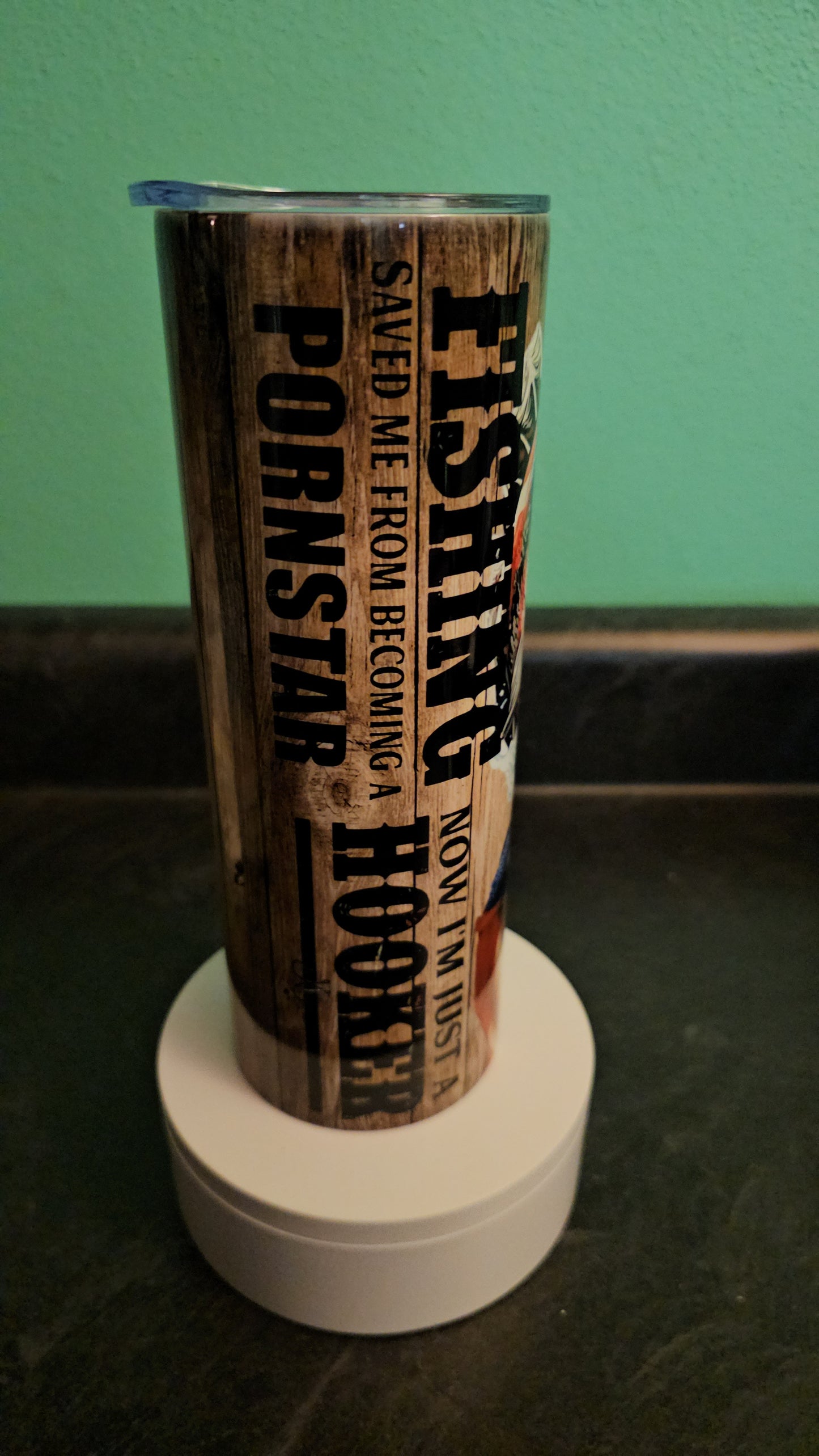 Fishing Saved me from being a PornstarInsulated Travel Mug