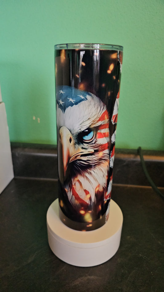 American Eagle and Flag Insulated Mug