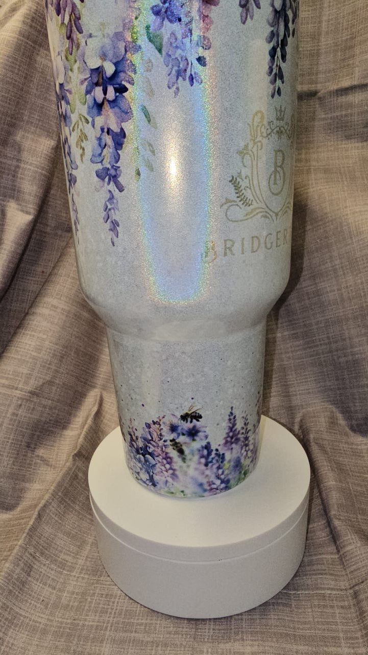 Beautiful Custom Designed Bridgerton Travel Tumbler