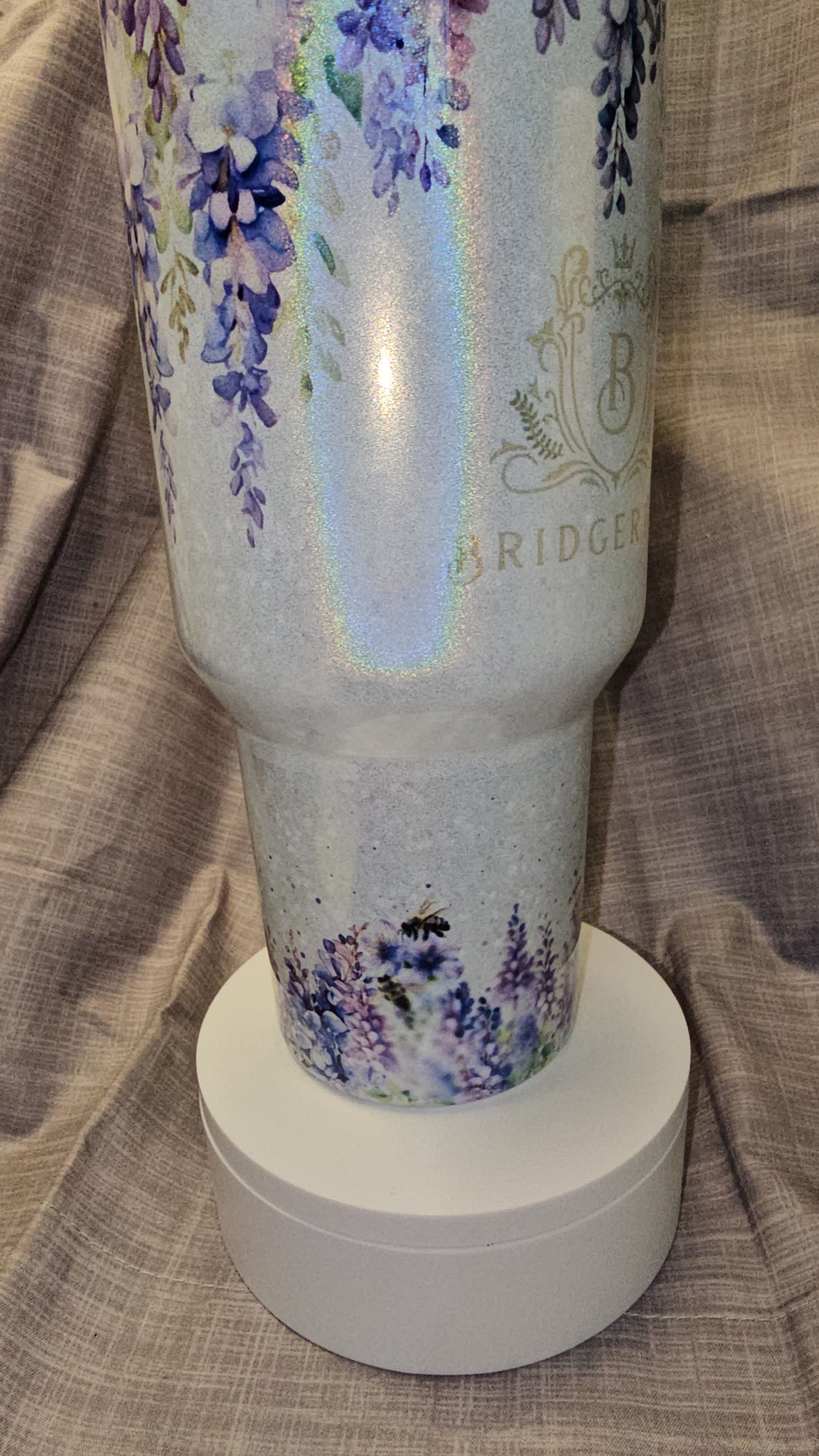 Beautiful Custom Designed Bridgerton Travel Tumbler