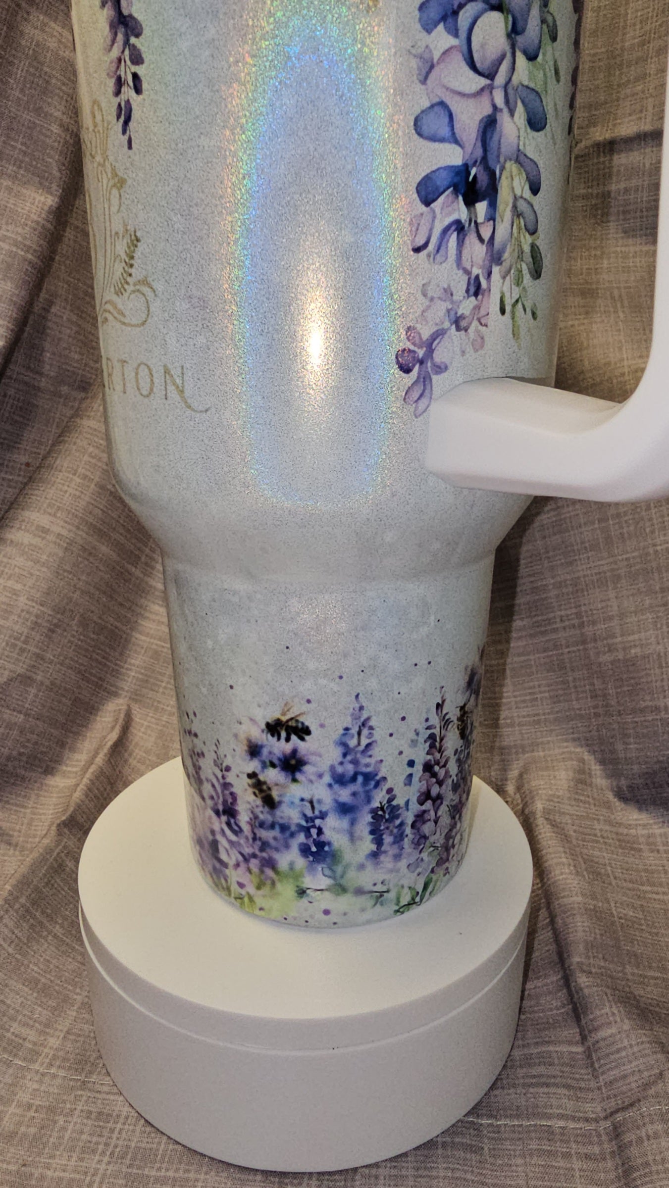 Beautiful Custom Designed Bridgerton Travel Tumbler