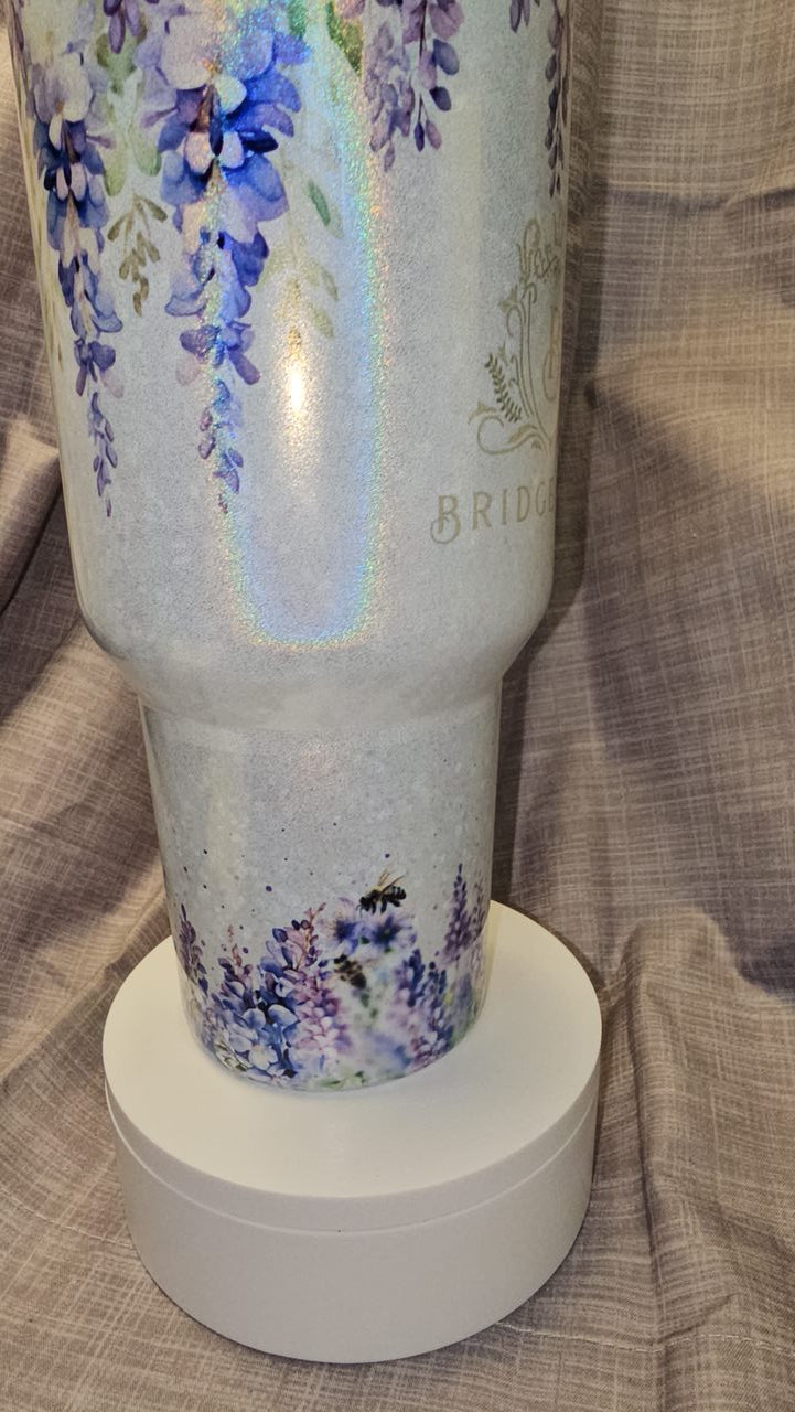 Beautiful Custom Designed Bridgerton Travel Tumbler