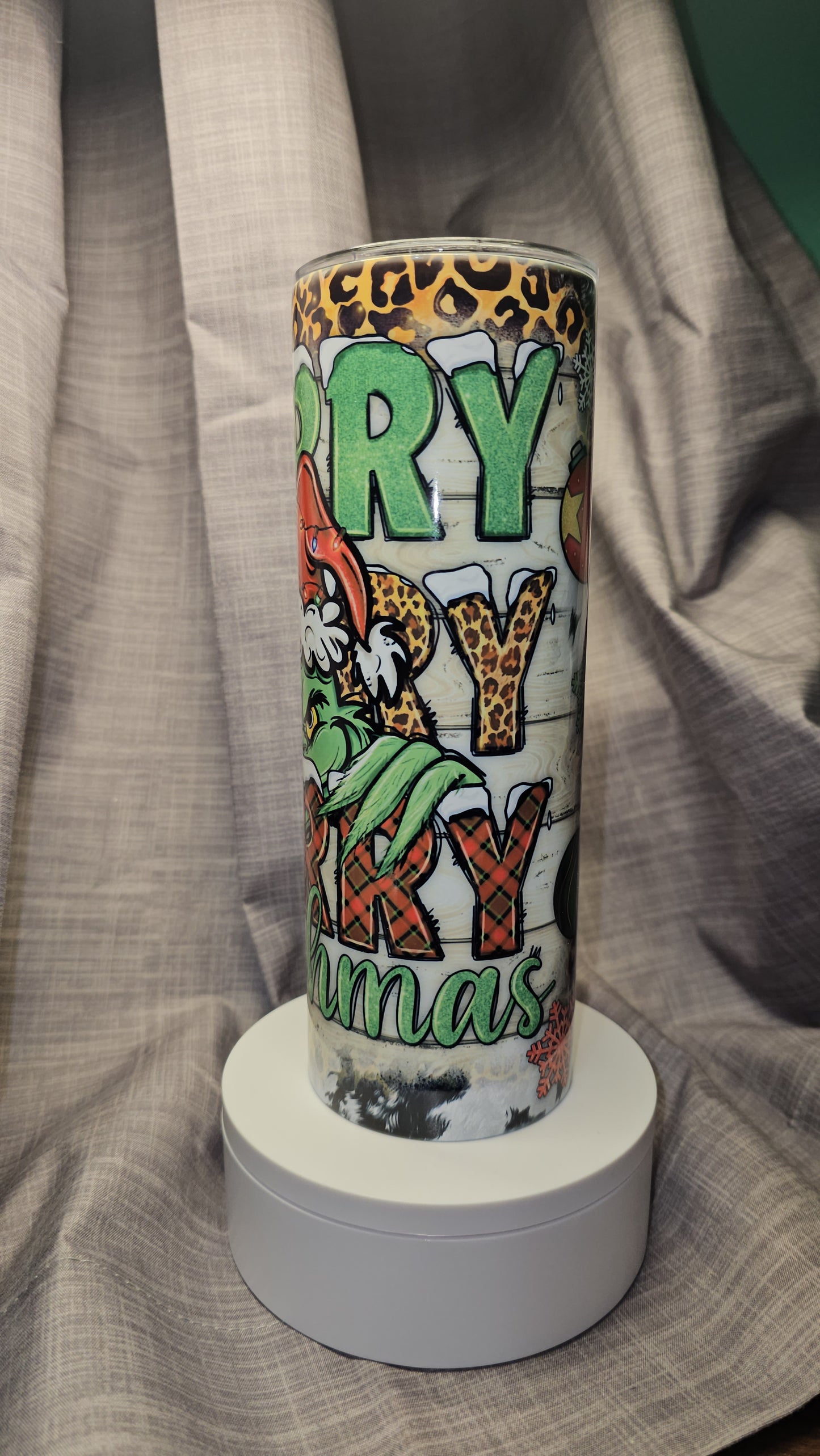 Merry Grinchmas Insulated Travel Tumbler