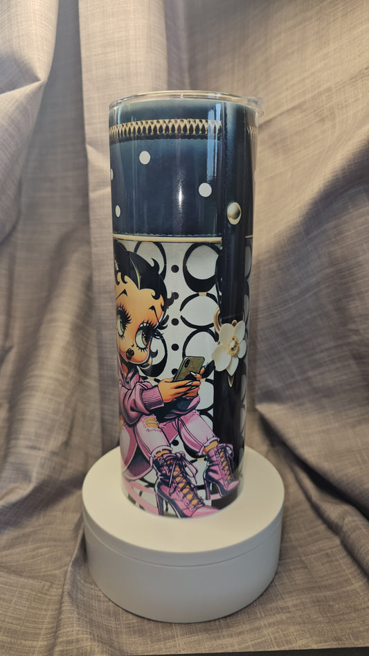 Custom Insulated Travel Tumbler with Betty Boop