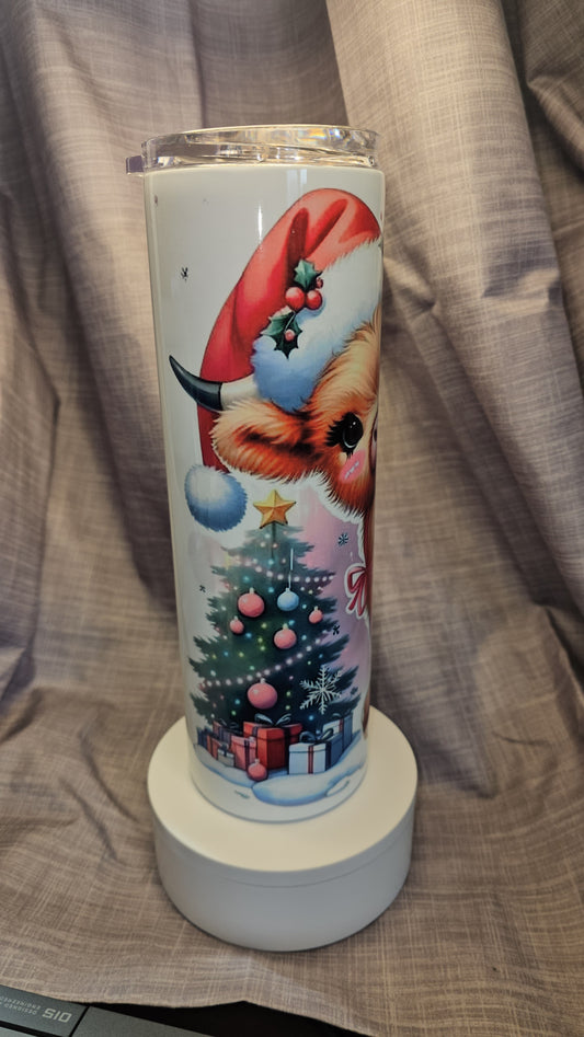 Adorable Highland Cow Insulated Travel Tumbler