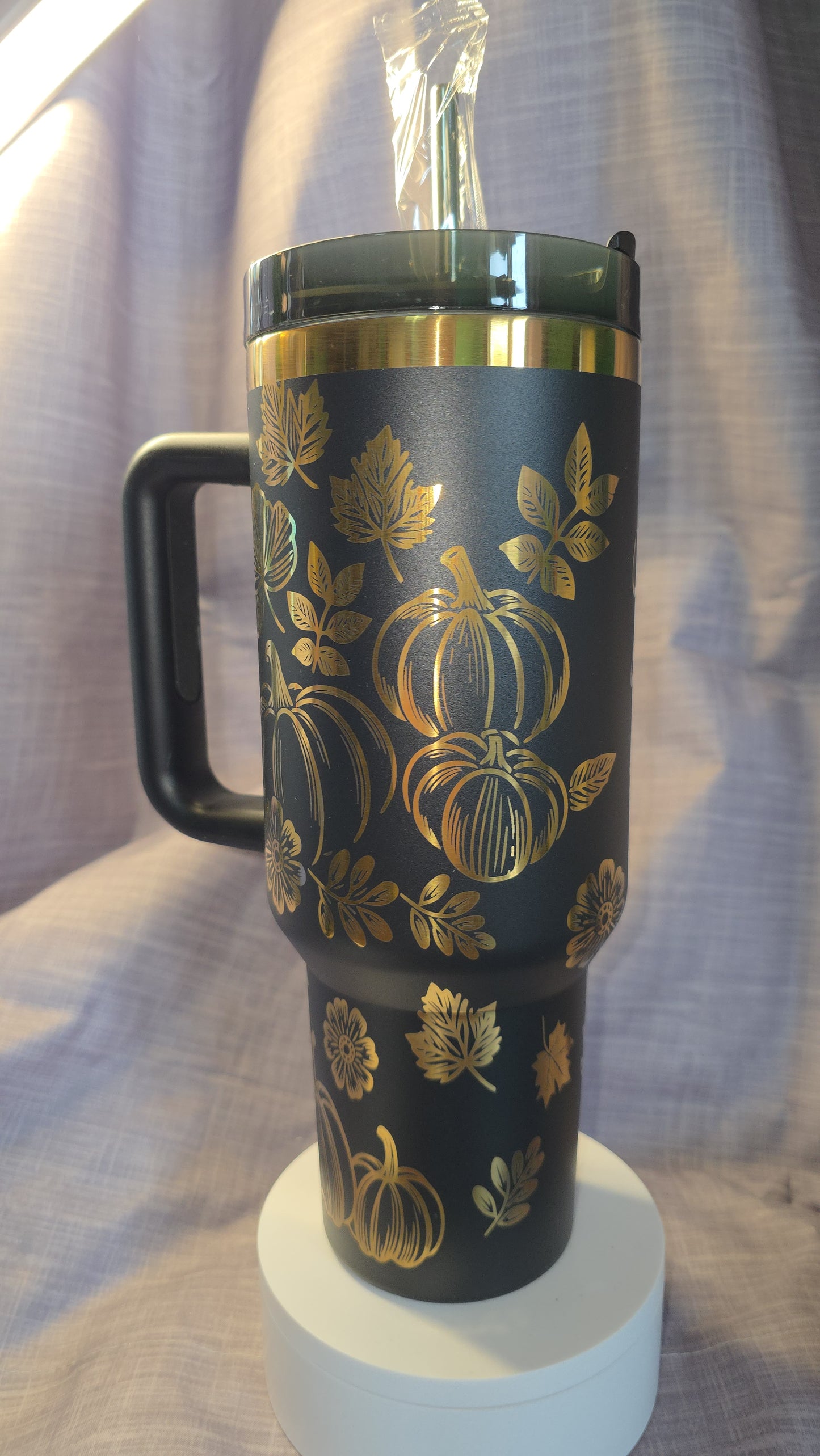 40oz Laser Engraved Grateful Insulated Travel Tumbler