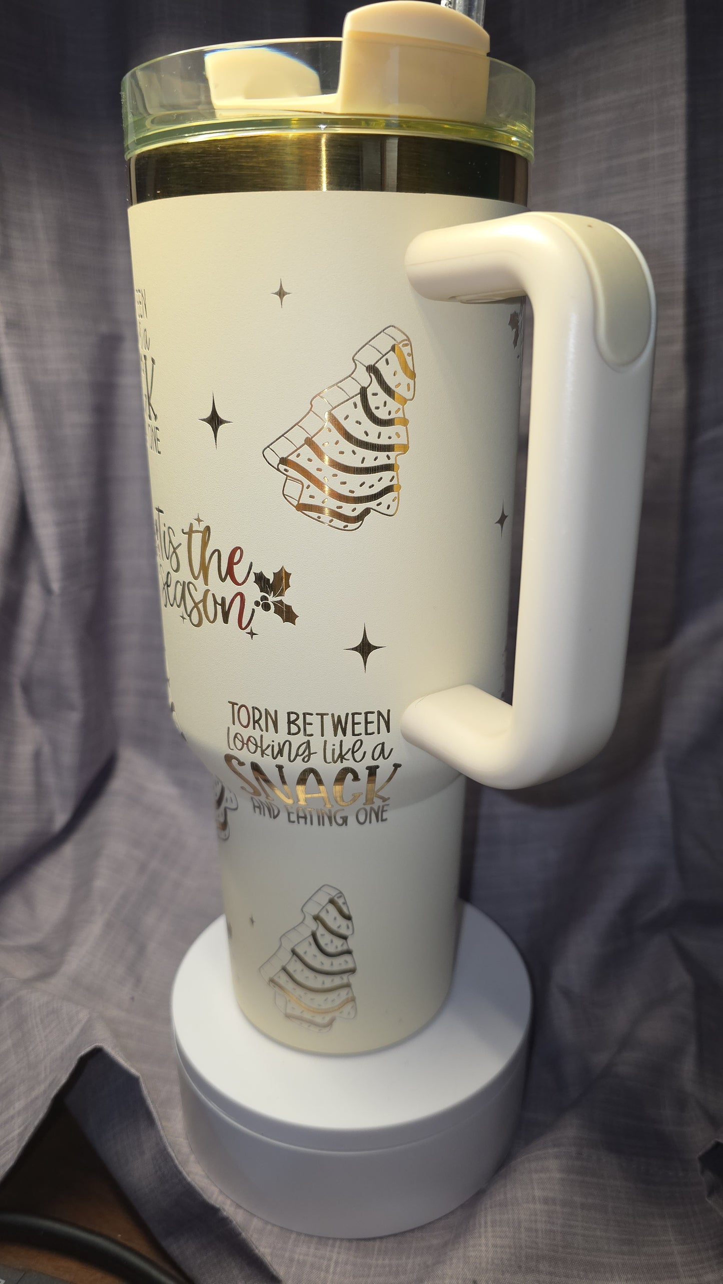 40oz Laser Engraved Christmas 🎄 Tree Insulated Travel Tumbler