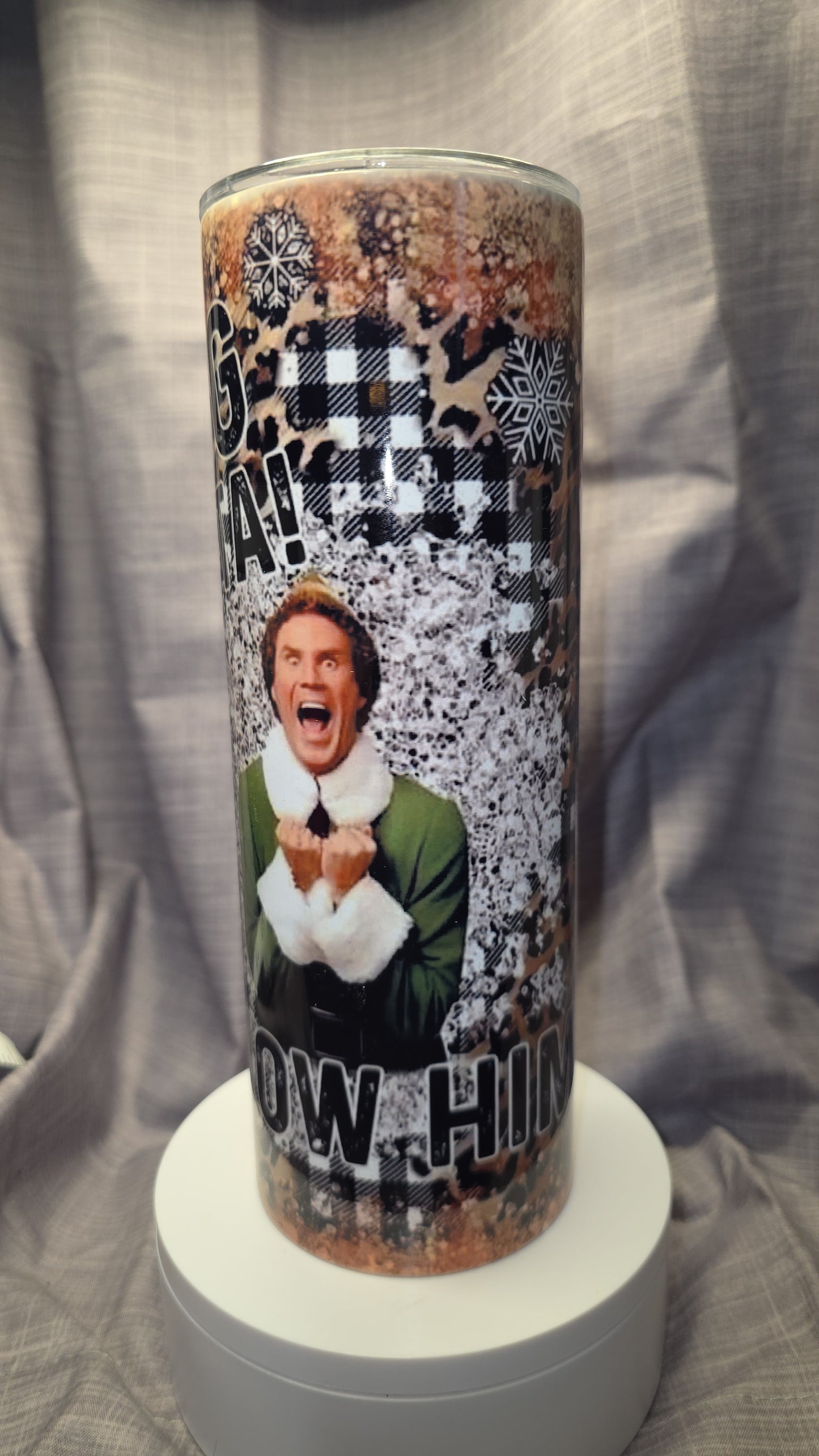 Fun "OMG Santa, I know him" Insulated Travel Mug