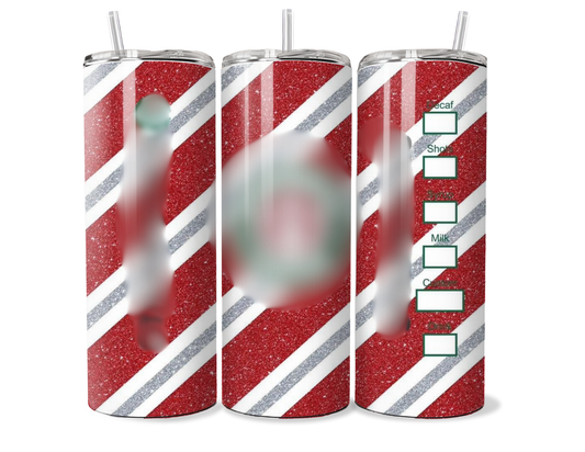 Classic Peppermint Christmas Twist Insulated Tumbler