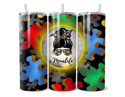 Autism Mom Life Insulated Tumbler
