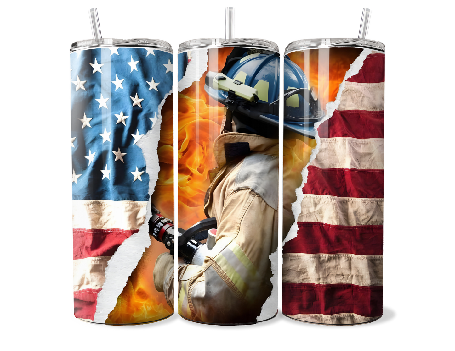 Firefighter Stainless Steel Insulated Tumbler