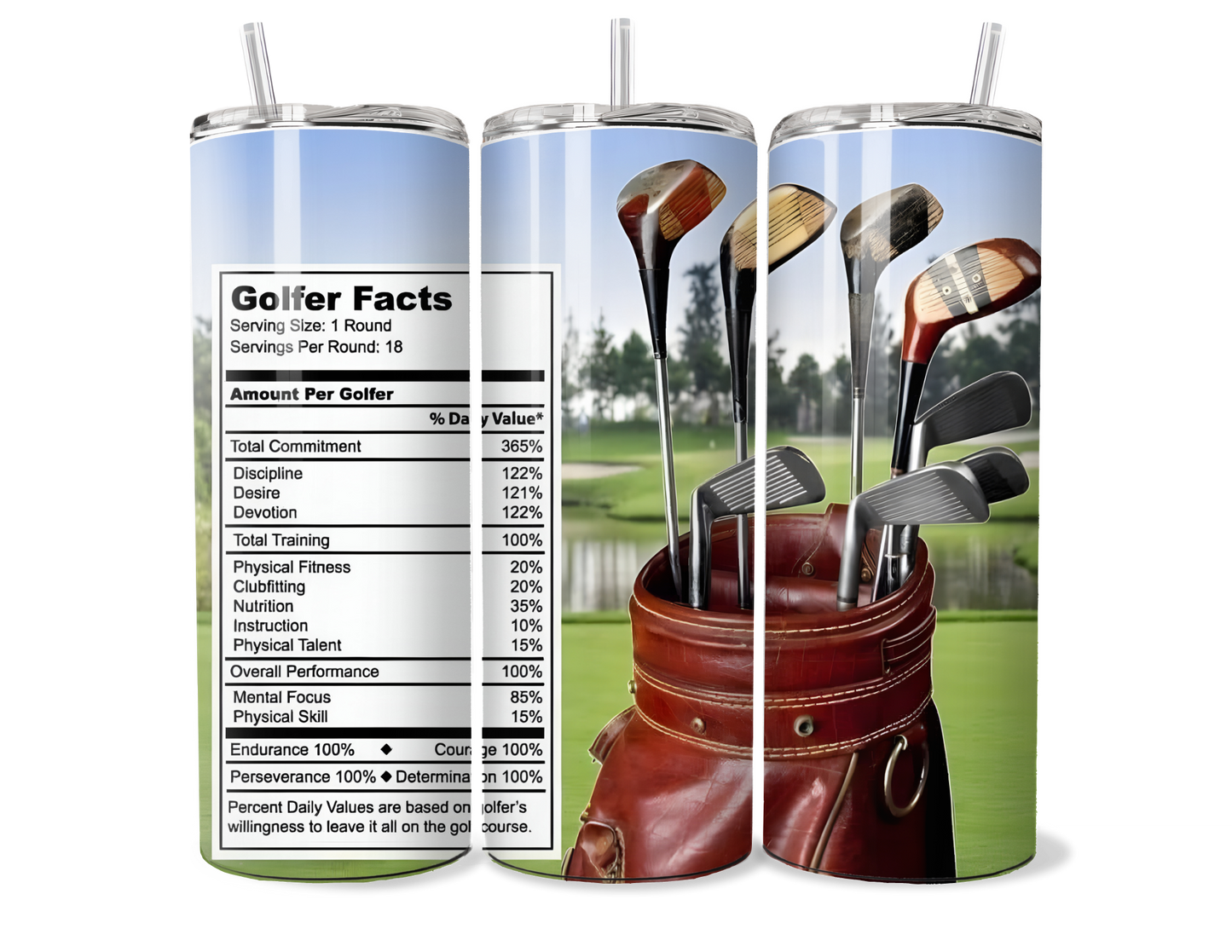 3D Golf Insulated Tumbler