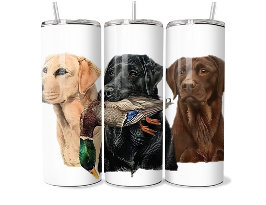 Duck Hunting Dogs Insulated Travel Tumbler