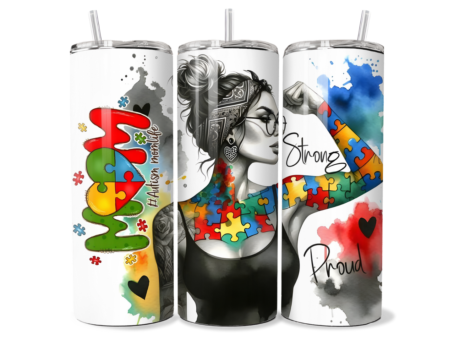Autism Mom Stainless Steel Insulated Tumbler - 20oz/30oz