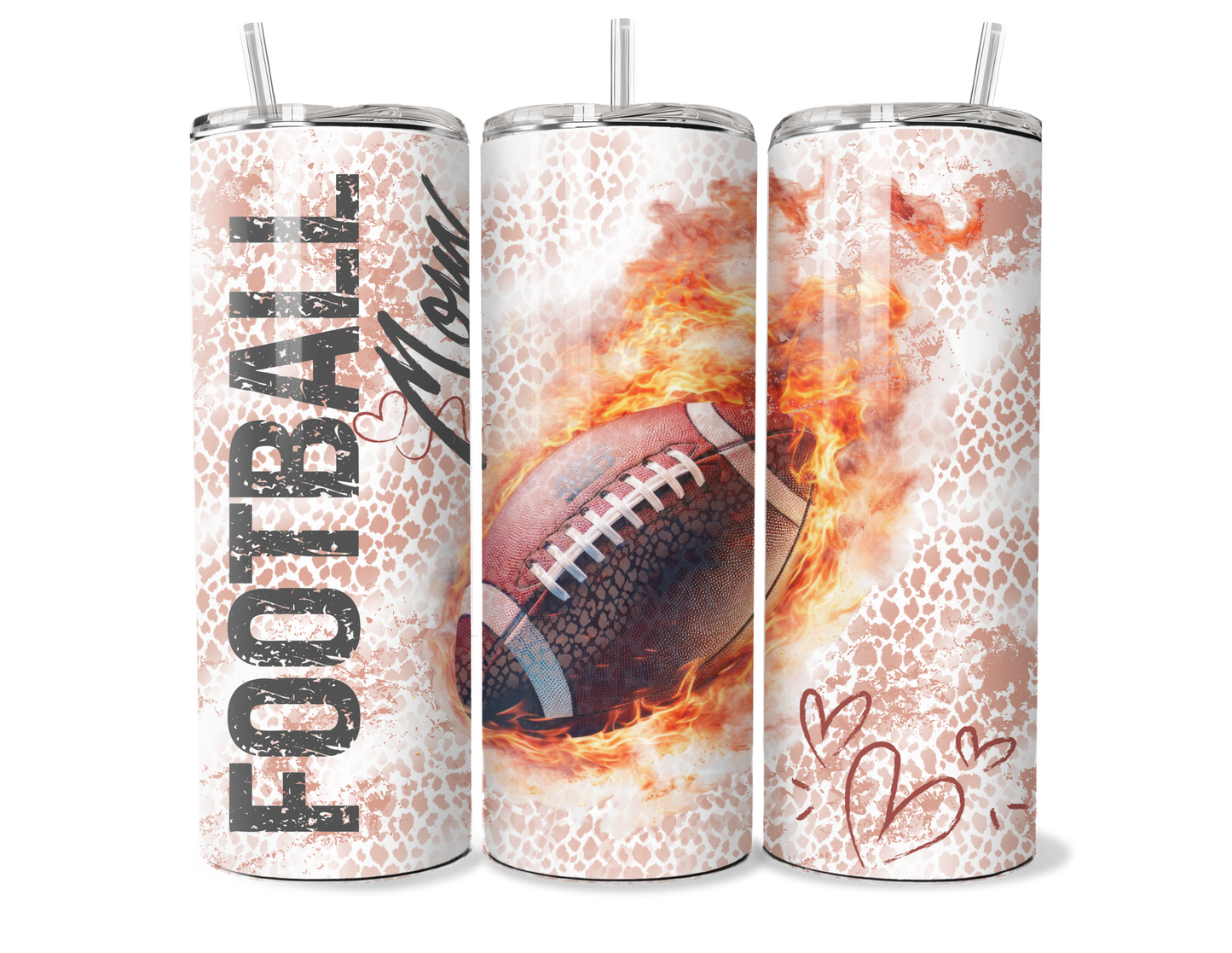Custom Football Mom Insulated Tumbler