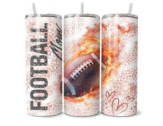Custom Football Mom Insulated Tumbler