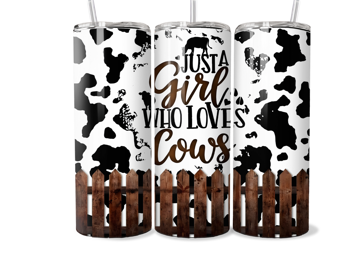 Just A Girl Who Loves Cows 20oz/30oz Insulated Stainless Steel Tumbler