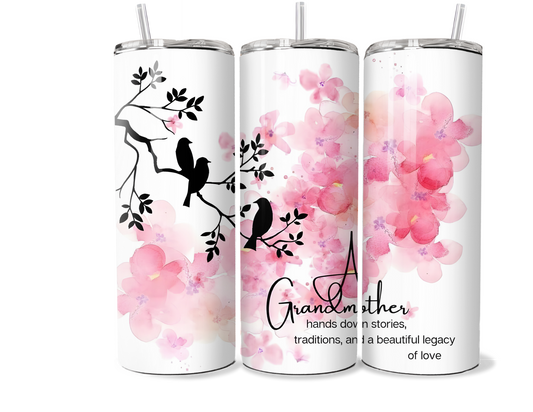 Grandmother Insulated Stainless Steel Tumbler with Lid | 20oz & 30oz