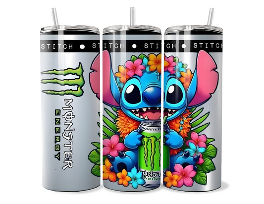 Stitch Monster Energy Insulated Tumbler