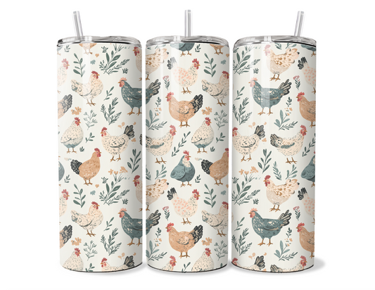 Adorable Chicken Lover Insulated Tumbler