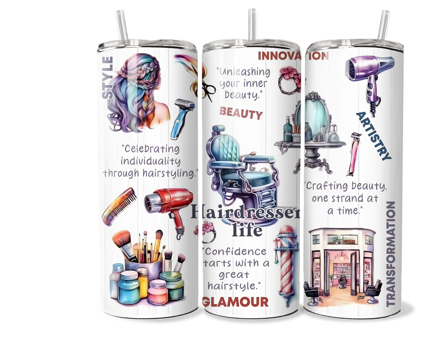 Hairdresser Insulated Tumbler - 20oz/30oz Stainless Steel - Stylist Gift