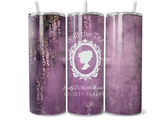 Spill the Tea: Custom Bridgerton-Inspired Travel Tumbler