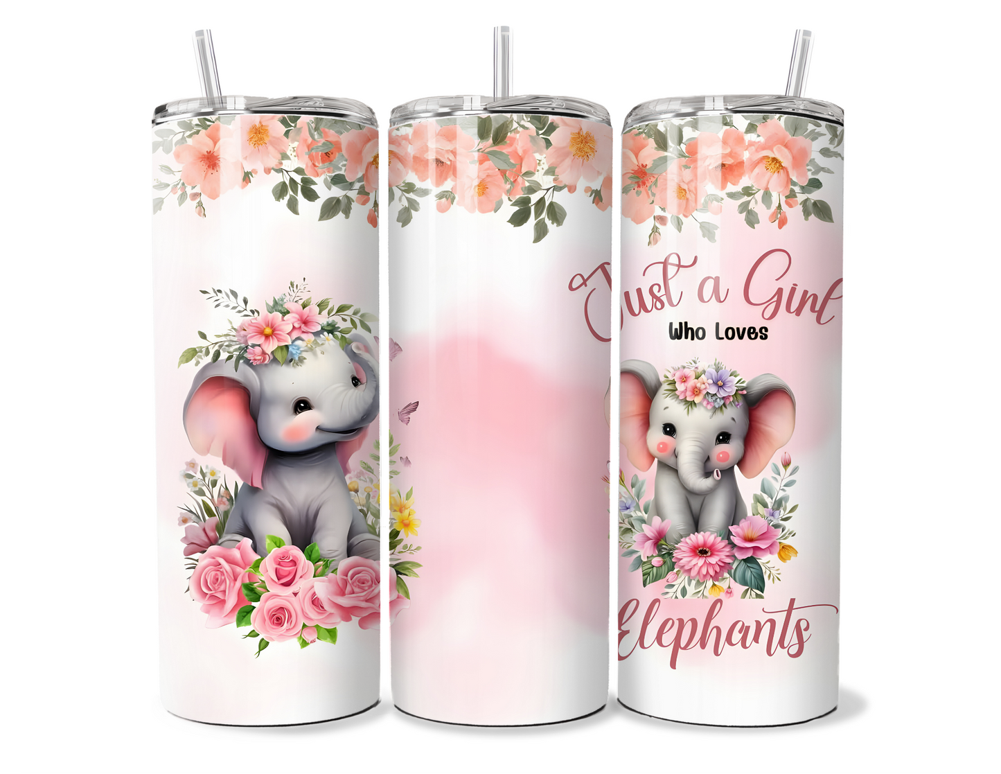 Just a Girl who Loves Elephants Insulated Tumbler