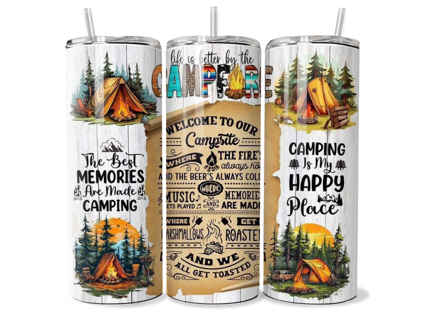 Camping Rules Insulated Tumbler | Mug | Cup
