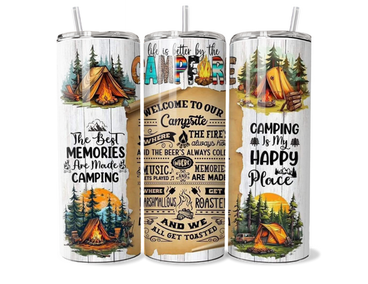 Camping Rules Insulated Tumbler | Mug | Cup