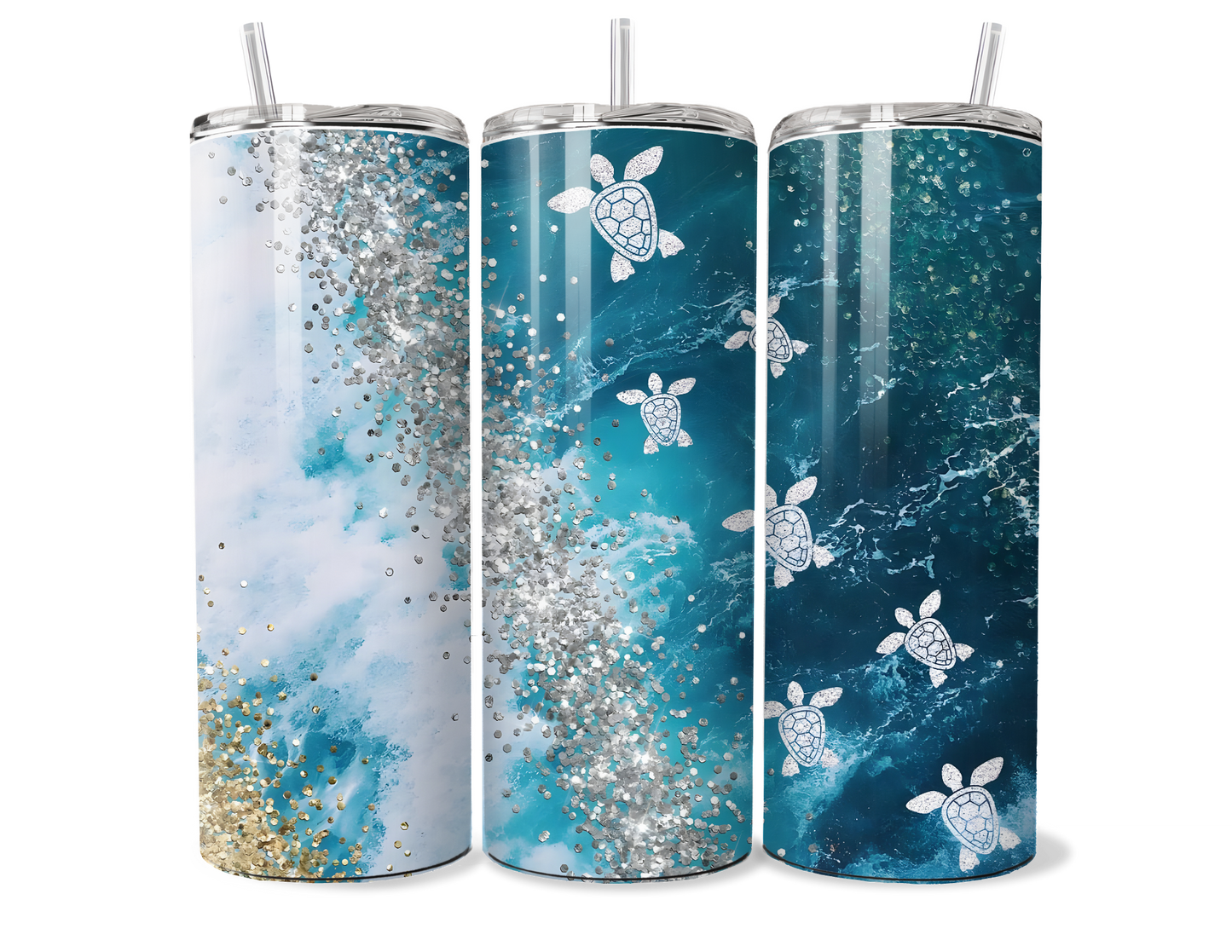 Sea Turtle Vacuum Insulated Tumbler - Stainless Steel Travel Mug