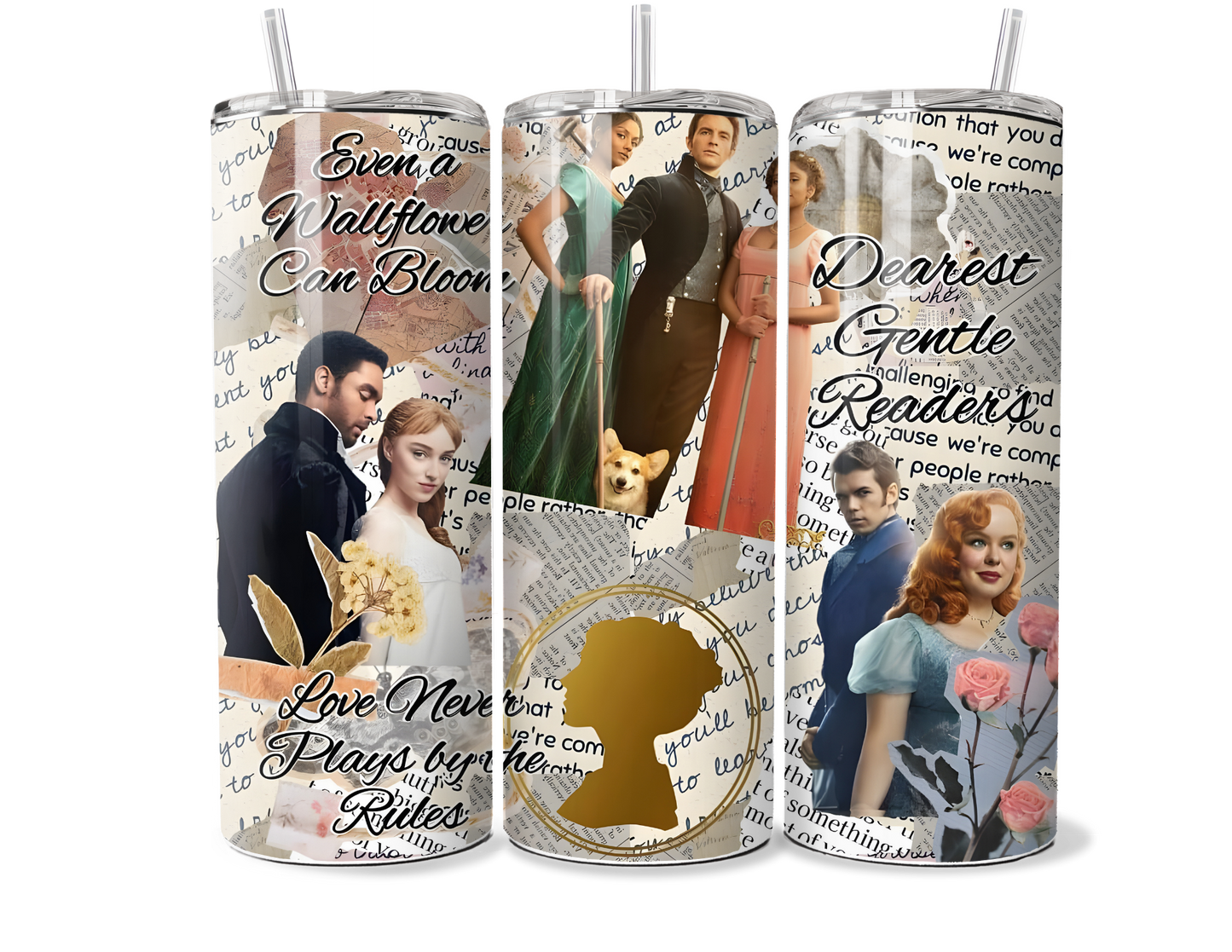 Custom Bridgerton Inspired Insulated Tumbler